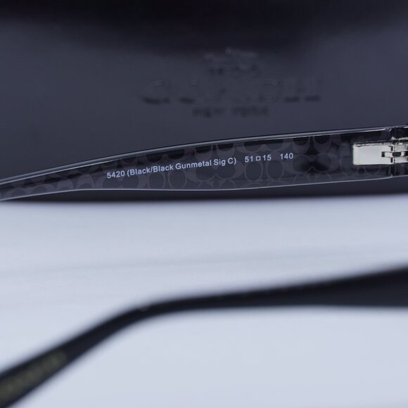 Final Price! Coach HC6105 5420 Black Eyeglasses 51mm - Picture 7 of 12